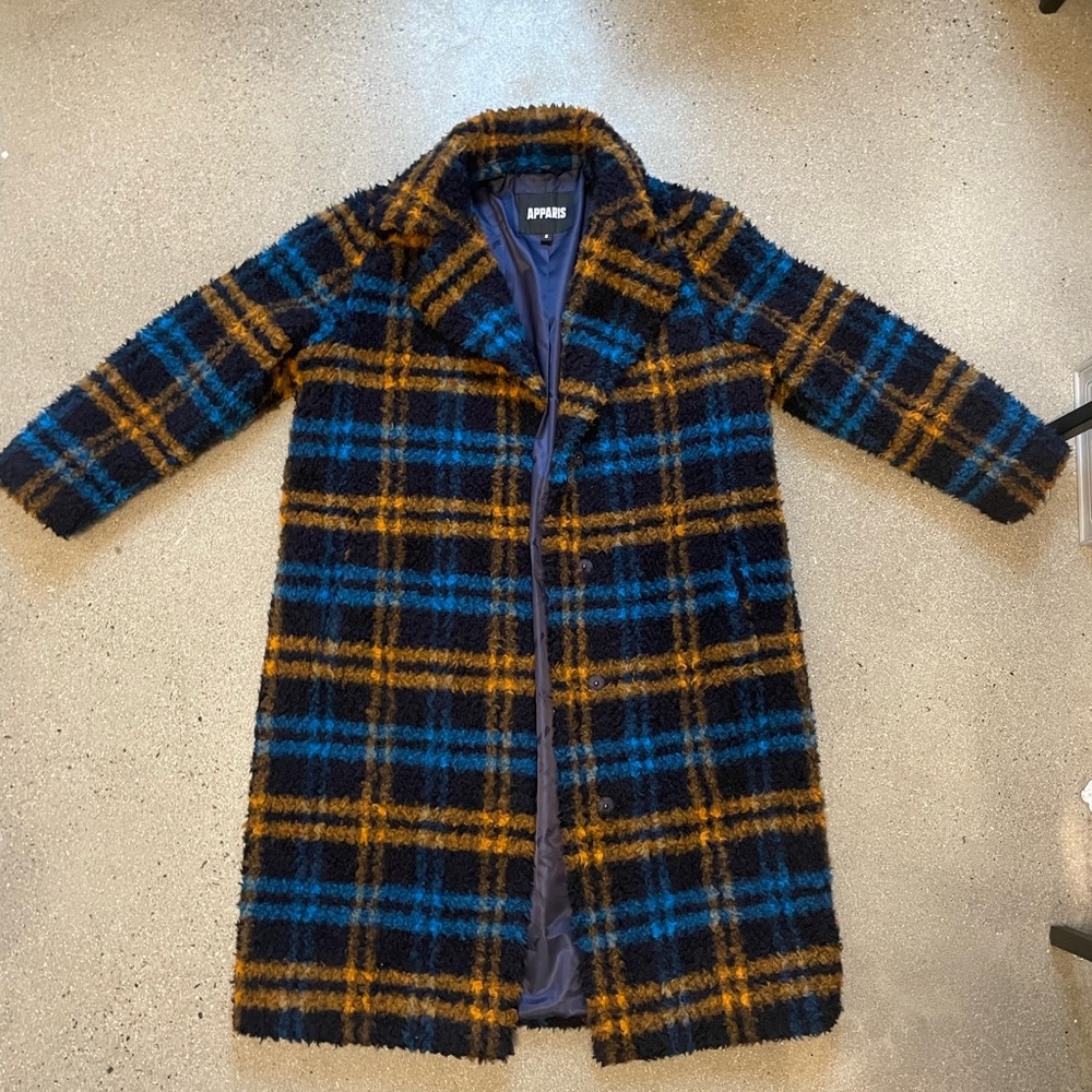 Apparis Tikka Plaid Check-Pattern Coat